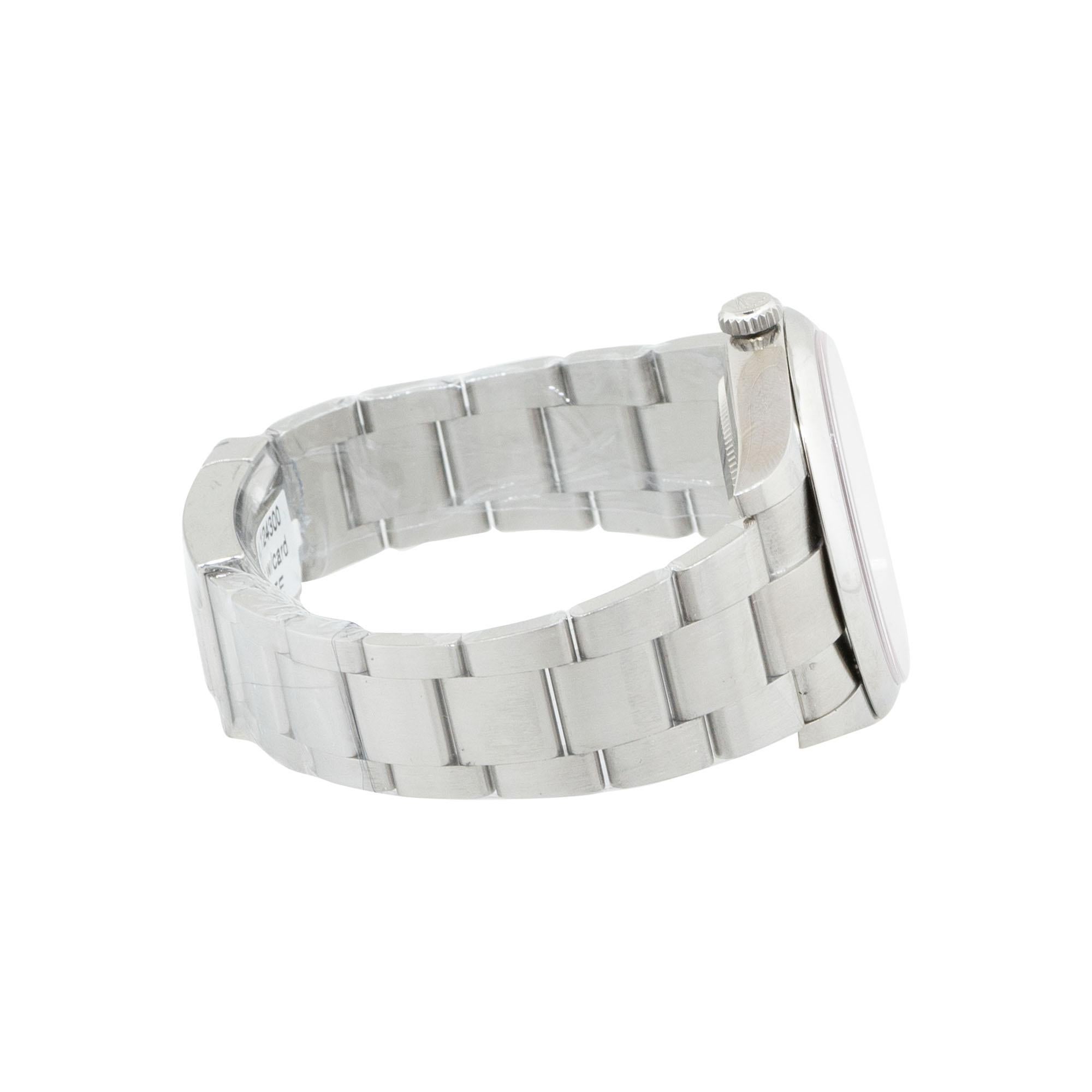 Rolex 124300 Oyster Perpetual Stainless Steel Aftermarket Red Stick Dial Watch For Sale 5