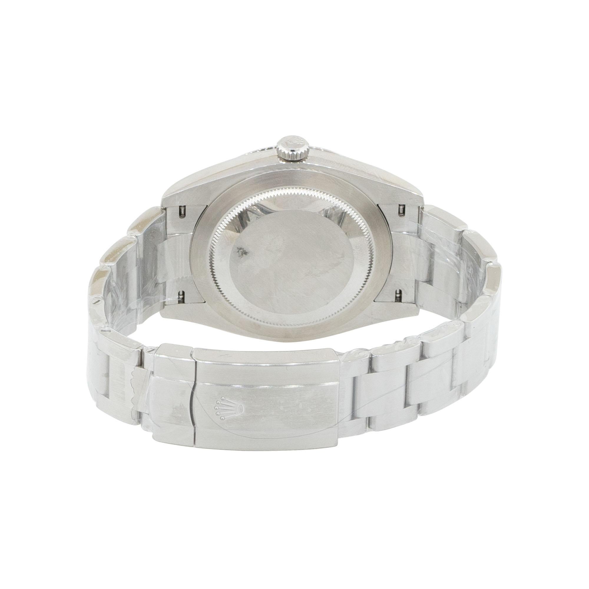 Rolex 124300 Oyster Perpetual Stainless Steel Aftermarket Red Stick Dial Watch For Sale 6