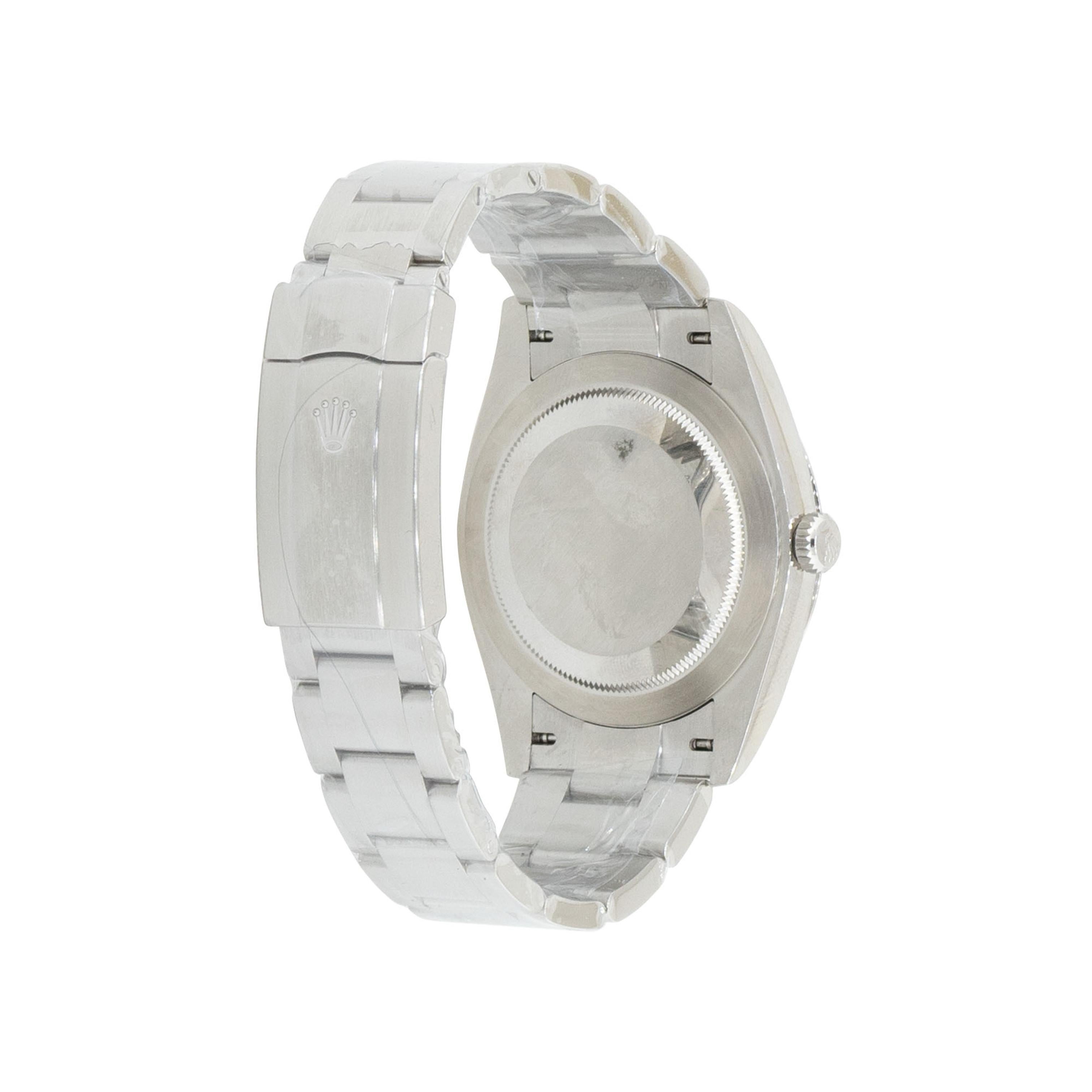 Rolex 124300 Oyster Perpetual Stainless Steel Aftermarket Red Stick Dial Watch For Sale 4