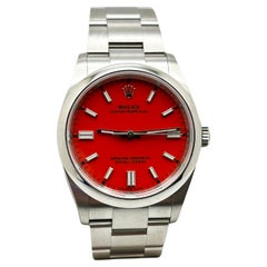 Rolex 126000 Oyster Perpetual Esfera Coral Rojo Caja Acero Inoxidable Papel 36mm 2022