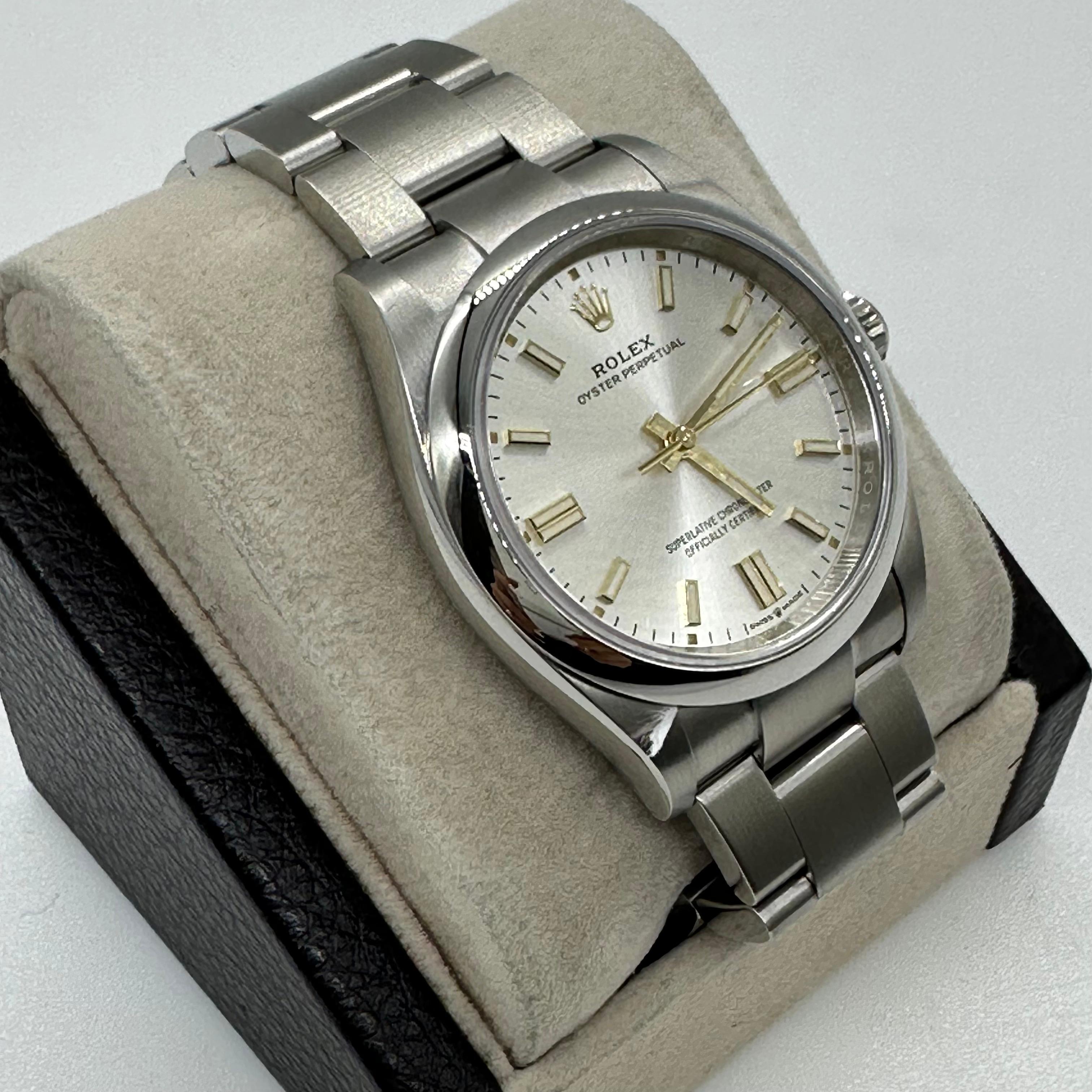 Rolex 126000 Oyster Perpetual Silver Dial Stainless Box paper 2022 36mm For Sale 2