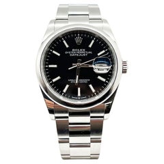 Rolex 126200 Datejust 36mm Black Dial Stainless Steel Box Paper 2021