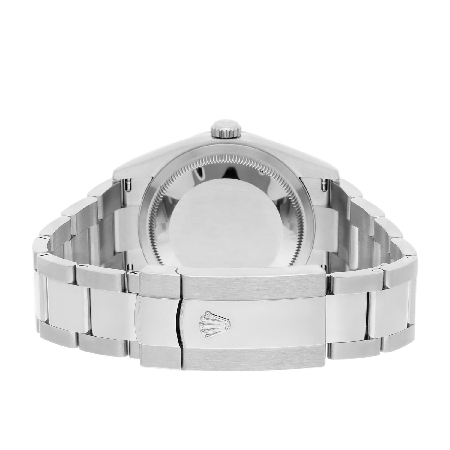 Rolex 126200 Datejust Bracelet Oyster avec cadran vert et index 36 mm 2022 COMPLETE MINT en vente 3