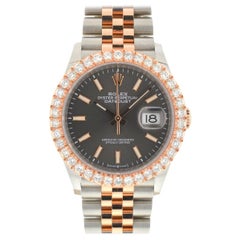 Rolex 126201 Datejust Two-Tone Diamond Bezel Automatic Watch