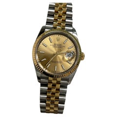 Rolex 126233 Datejust Champagne Dial 18K Yellow Gold Stainless Box Paper 2022