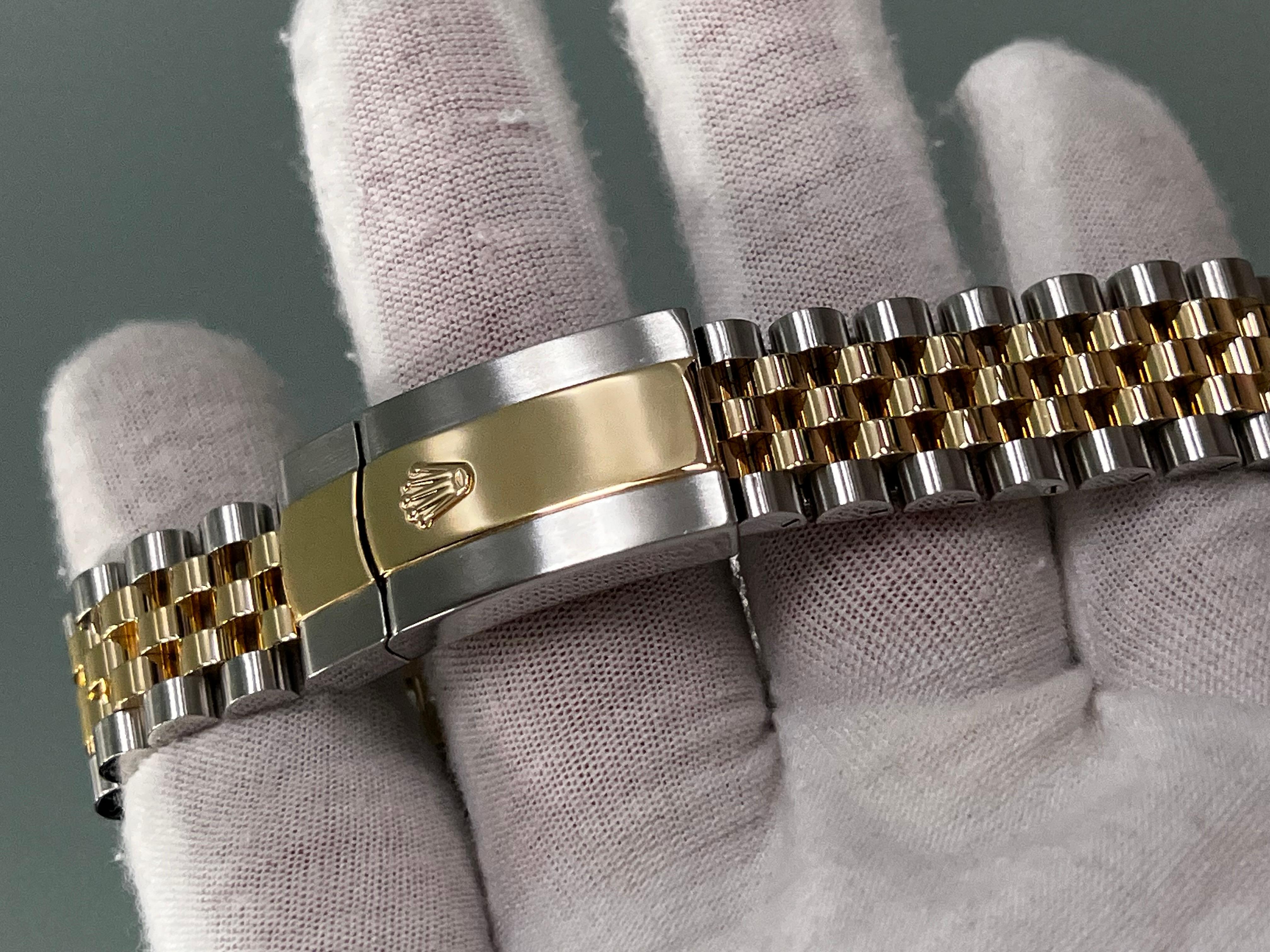 Rolex 126233 Datejust Jubilee 36mm Champagne Dial 18K Gold & Steel Box Paper In Excellent Condition In San Diego, CA