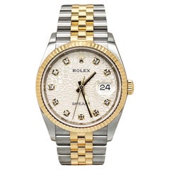 Rolex 126233 Datejust Jubilee Diamond Dial 18K Yellow Gold Steel Box Paper 2021