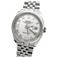 Rolex 126234 Datejust Roman Diamant 6 und 9 Stahlschachtel Papier 2020