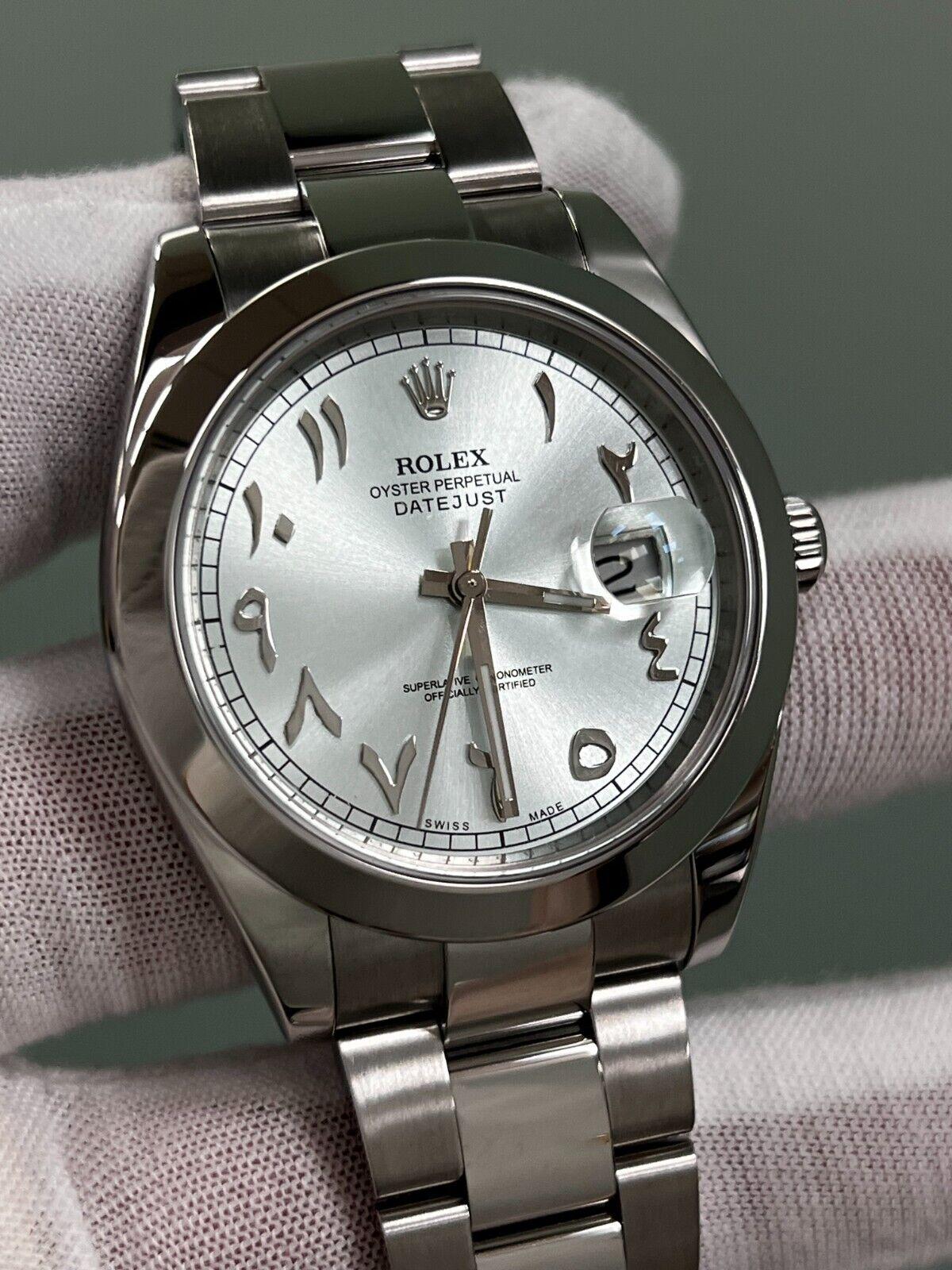 Rolex 126300 Datejust 41 Glacier Blau Arabic Dial Edelstahl Box Papier 2021 2