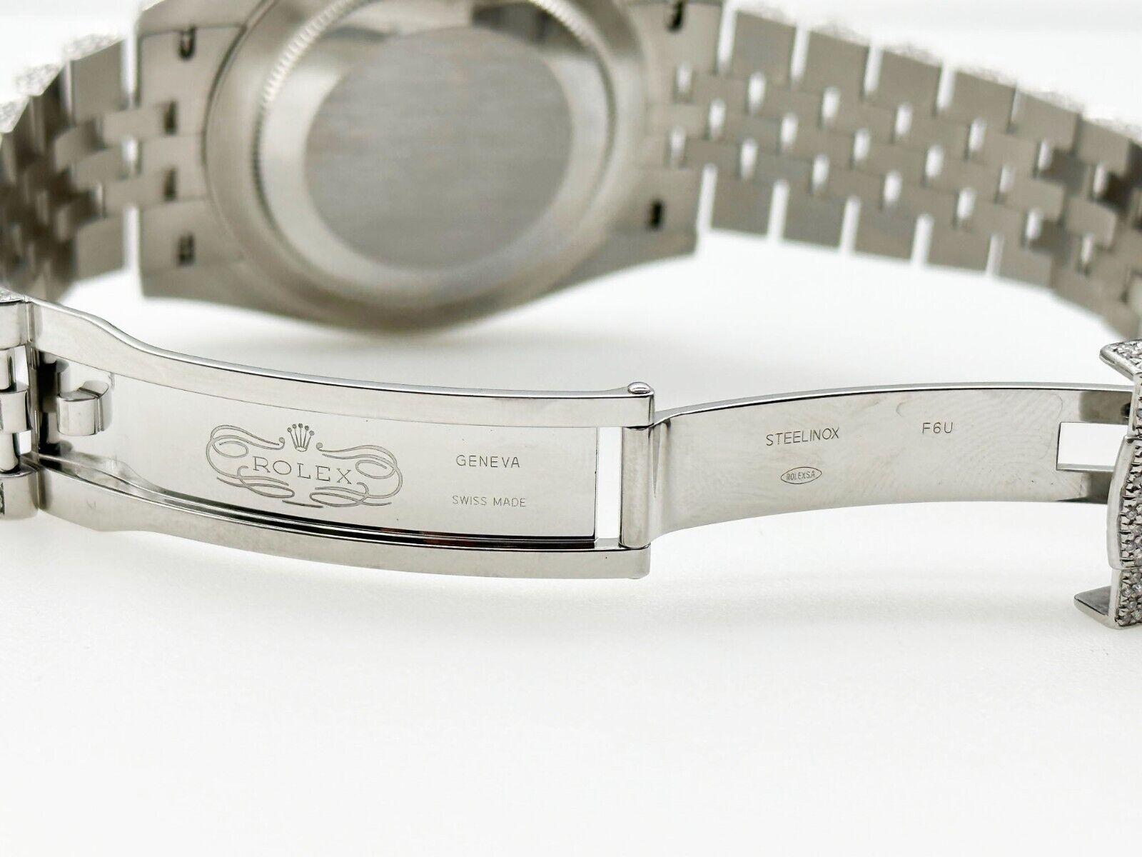 Rolex 126300 Datejust 41 Rotes Diamant-Zifferblatt mit römischem Zifferblatt aus Edelstahl 1
