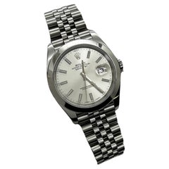 Used Rolex 126300 Datejust 41 Silver Dial Stainless Steel Box Paper