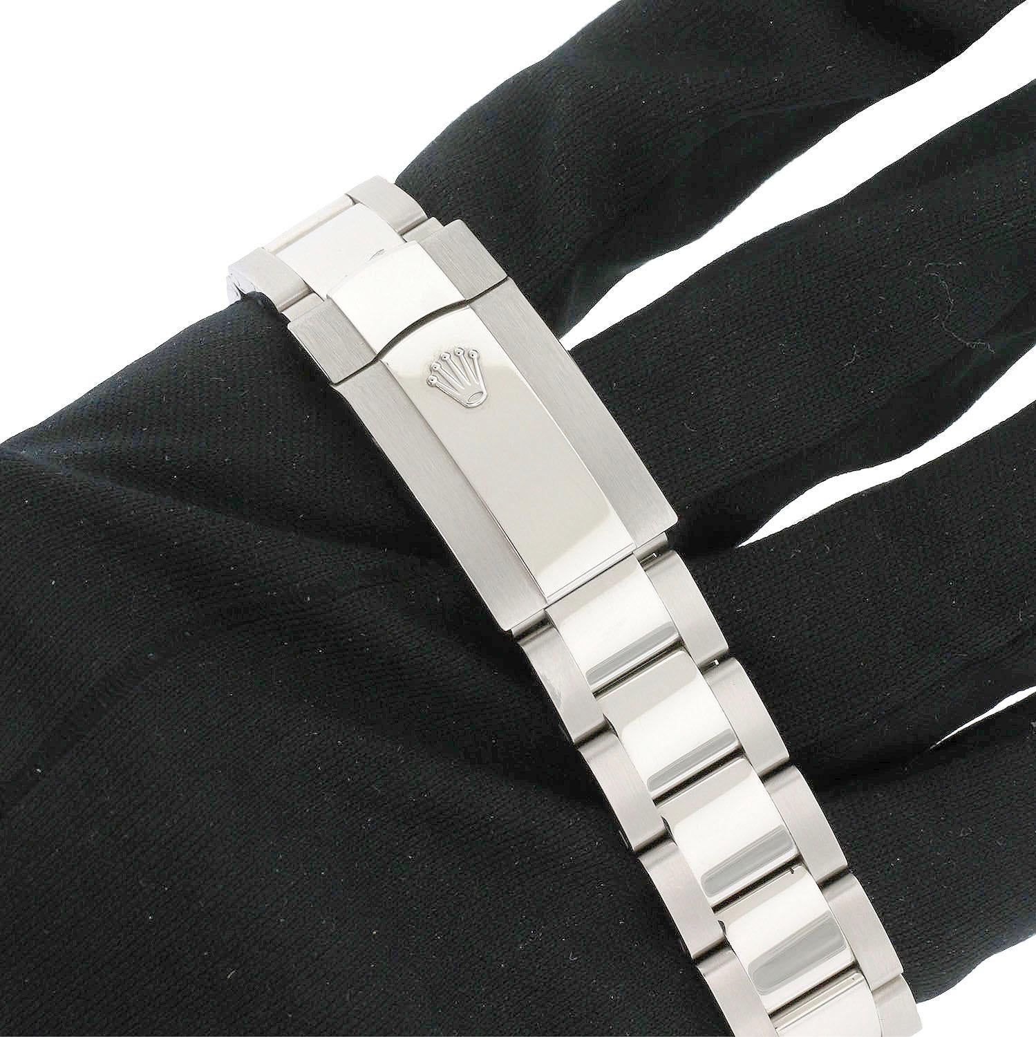 Rolex 126300 Datejust 41 Edelstahl-Uhr mit silbernem Zifferblatt im Angebot 3