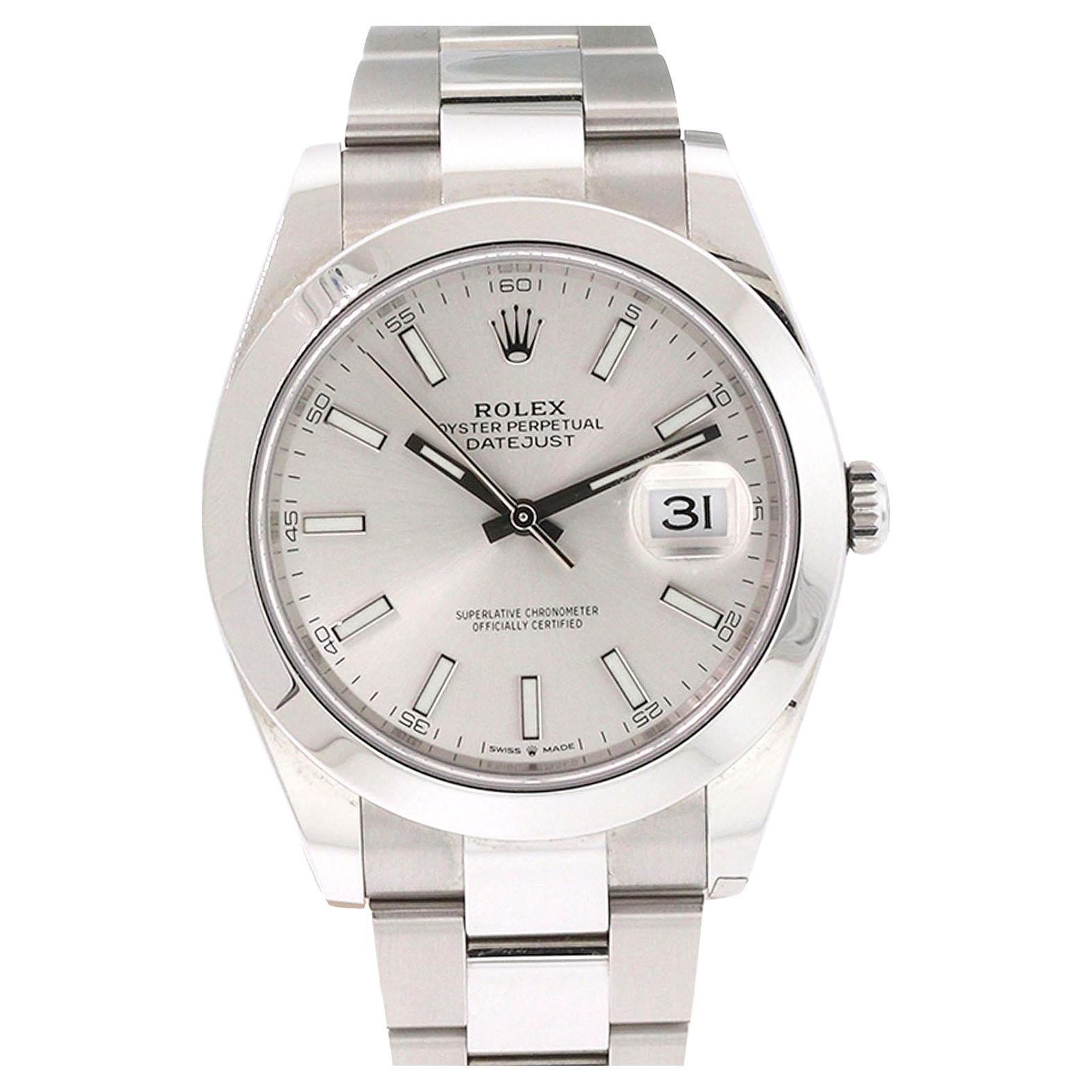 Rolex 126300 Datejust 41 Silver Dial Stainless Steel Watch