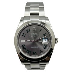Rolex 126300 Datejust 41 Ardesia Quadrante Wimbledon Scatola in acciaio inossidabile Steele 2022