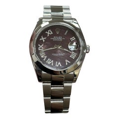 Rolex 126300 Datejust 41 Tahiti-Zifferblatt mit römischen Ziffern aus Edelstahl mit Diamanten und römischen Ziffern