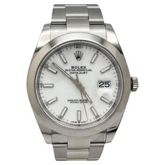 Rolex 126300 Datejust 41 Weißes Zifferblatt Edelstahl-Kastenpapiere 2022