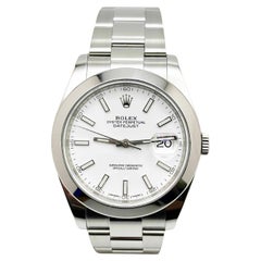 Rolex 126300 Datejust 41 White Dial Stainless Steel Box Papers