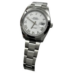 Rolex 126300 Datejust 41 Weißes römisches Zifferblatt Edelstahl-Kastenpapier
