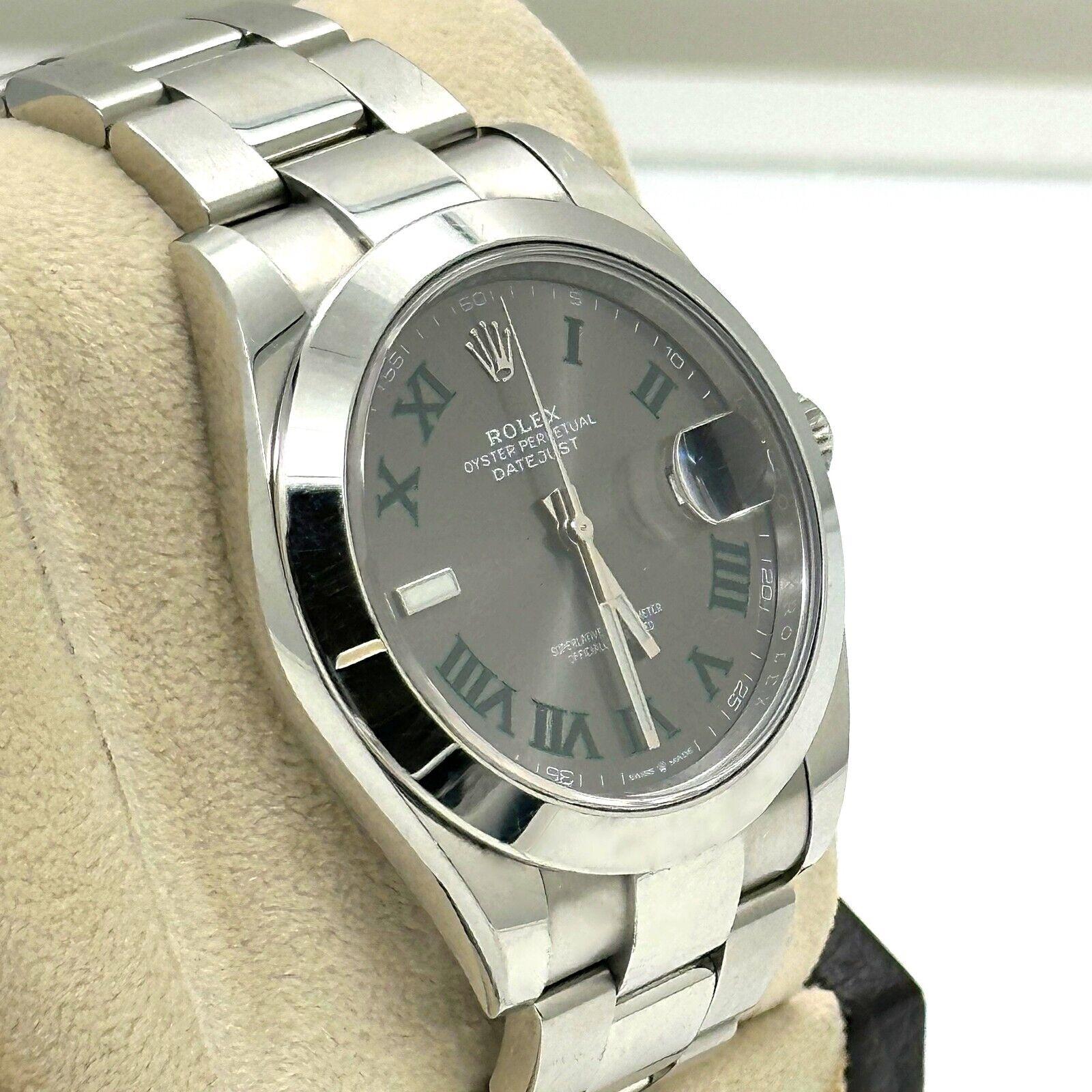 Rolex 126300 Datejust 41 Wimbledon Stainless Steel Box Paper 2021 For Sale 3