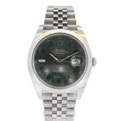 Rolex 126300 Datejust 41mm Wimbledon on Jubilee Bracelet Watch