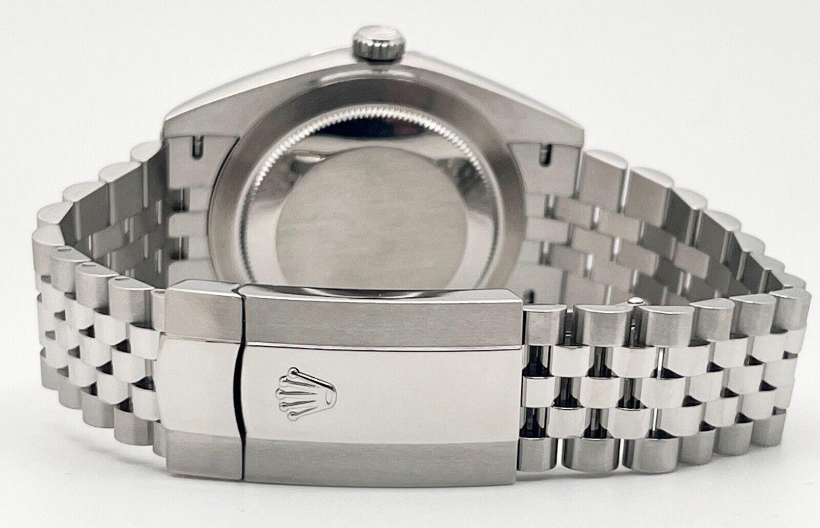 Rolex 126300 Jubilee Datejust 41 Montre en acier inoxydable avec cadran bleu 4