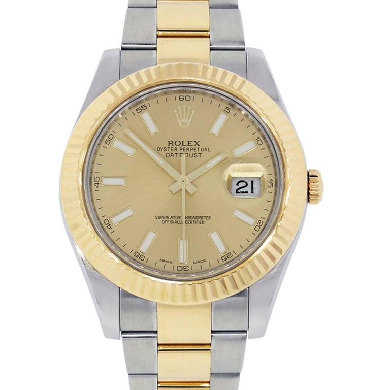 rolex datejust ii two tone