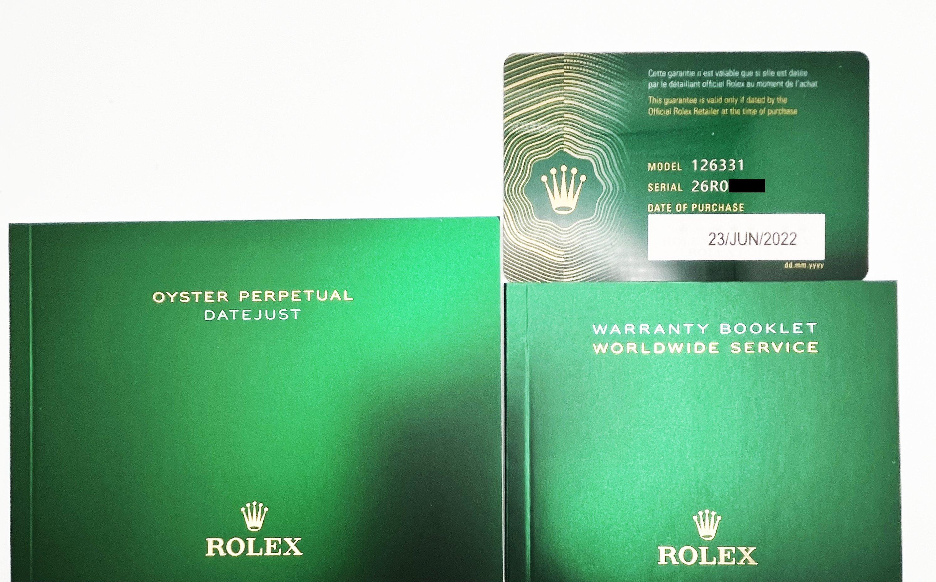 Rolex 126331 Datejust 41 Chocolate Diamond Dial 18K Rose Gold Steel Box Paper 2
