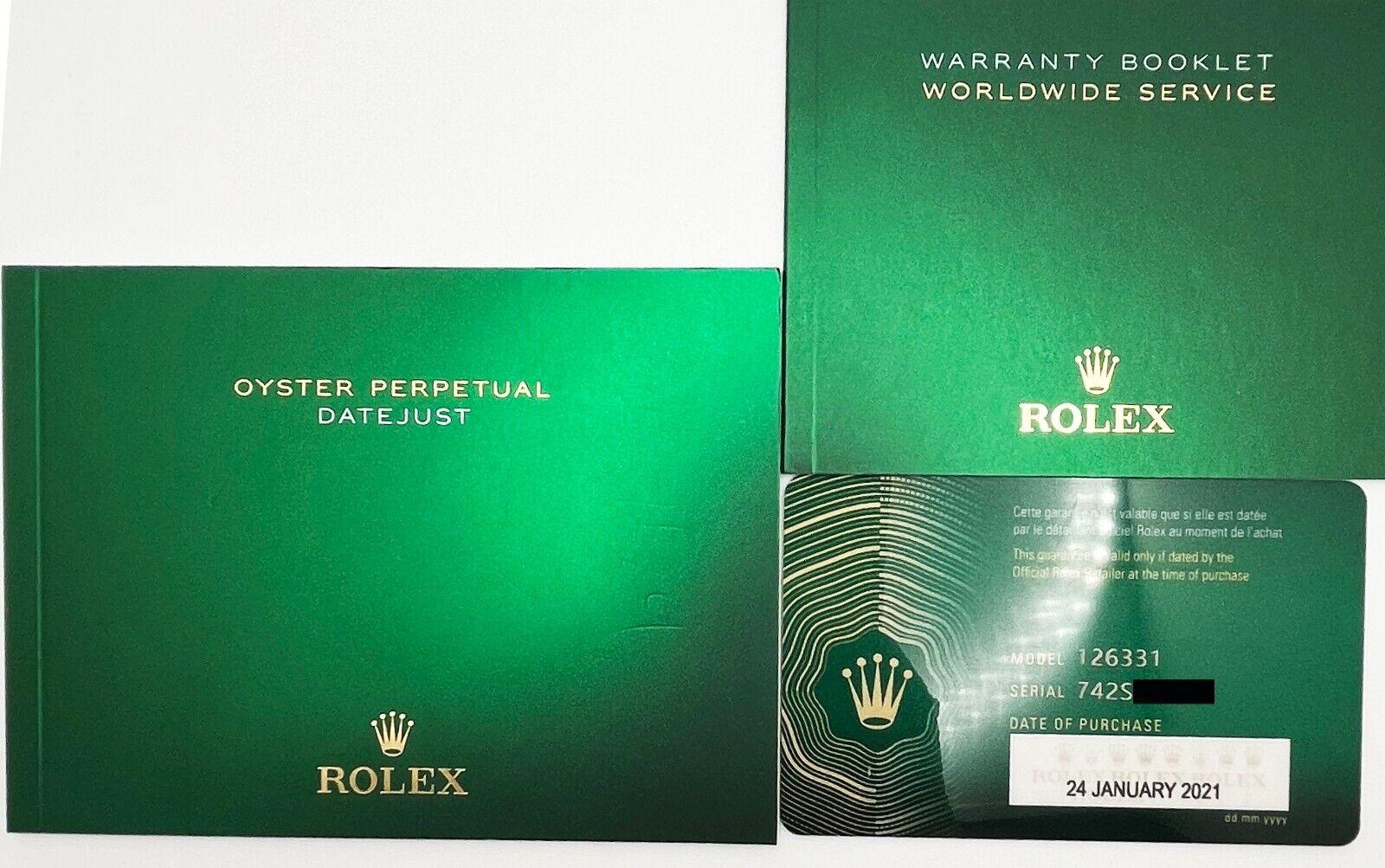 Rolex 126331 Datejust 41 MOP Diamond Dial Steel and 18K Rose Gold Box Paper 2021 For Sale 1