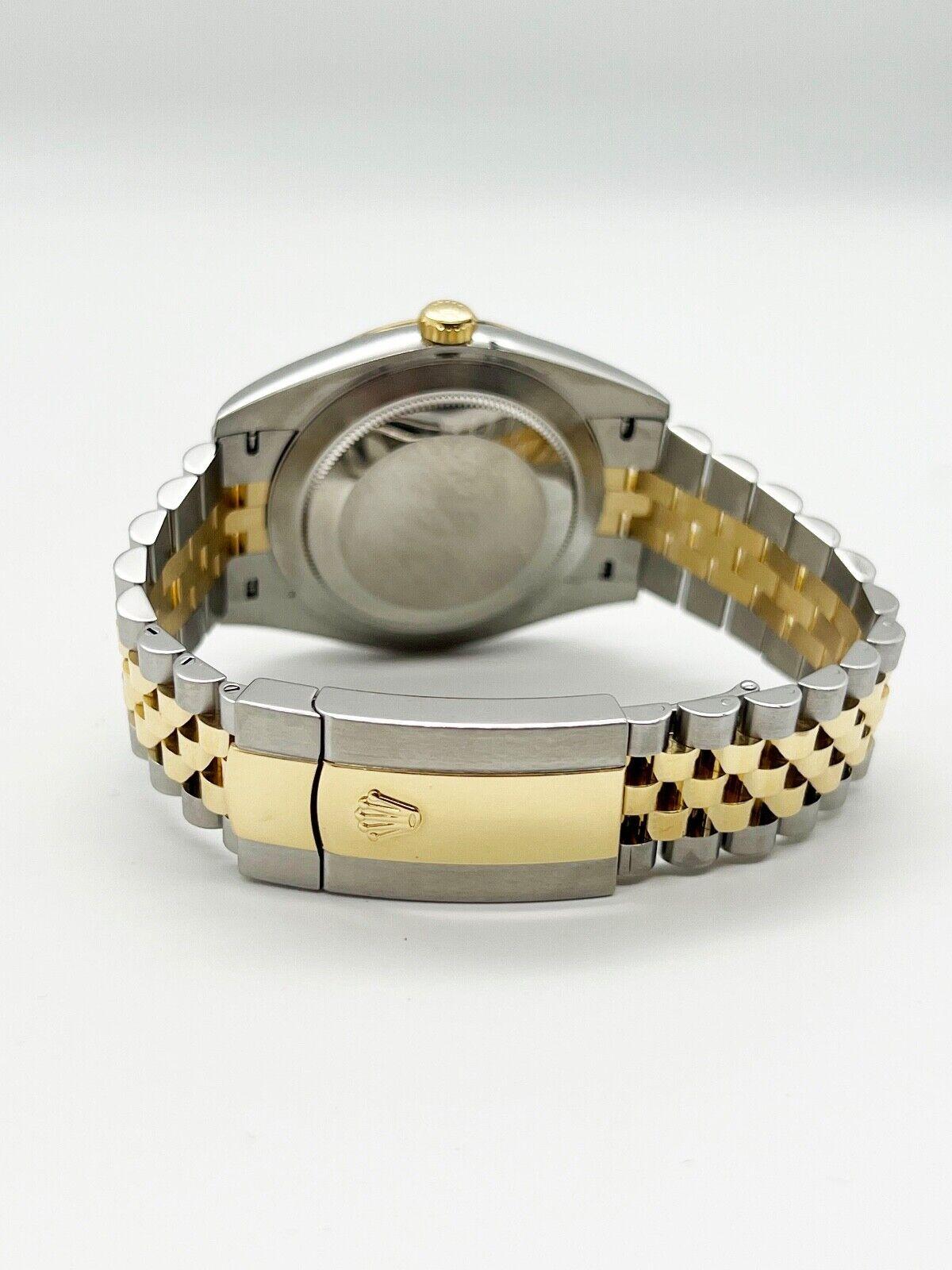 Rolex 126333 Datejust 41 Champagner-Diamant-Zifferblatt 18K Gelbgold Stahlbox-Papier Herren
