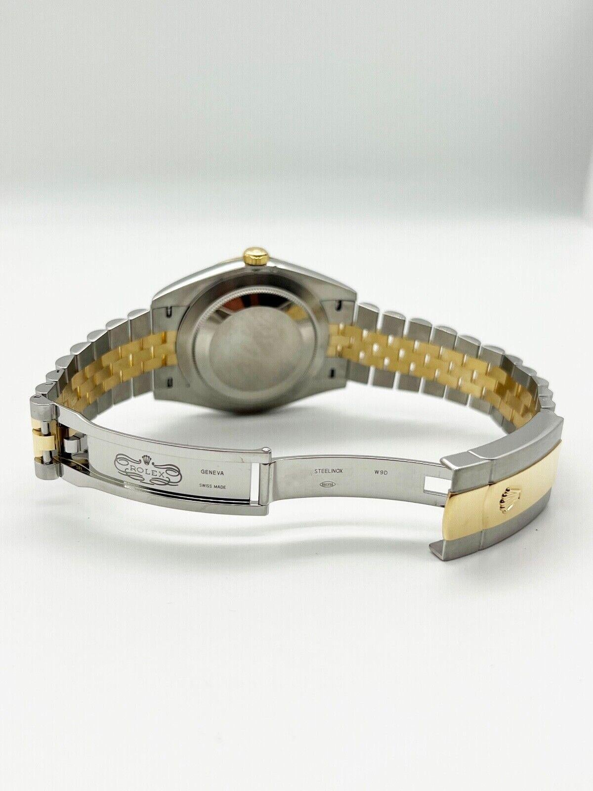 Rolex 126333 Datejust 41 Champagner-Diamant-Zifferblatt 18K Gelbgold Stahlbox-Papier 1