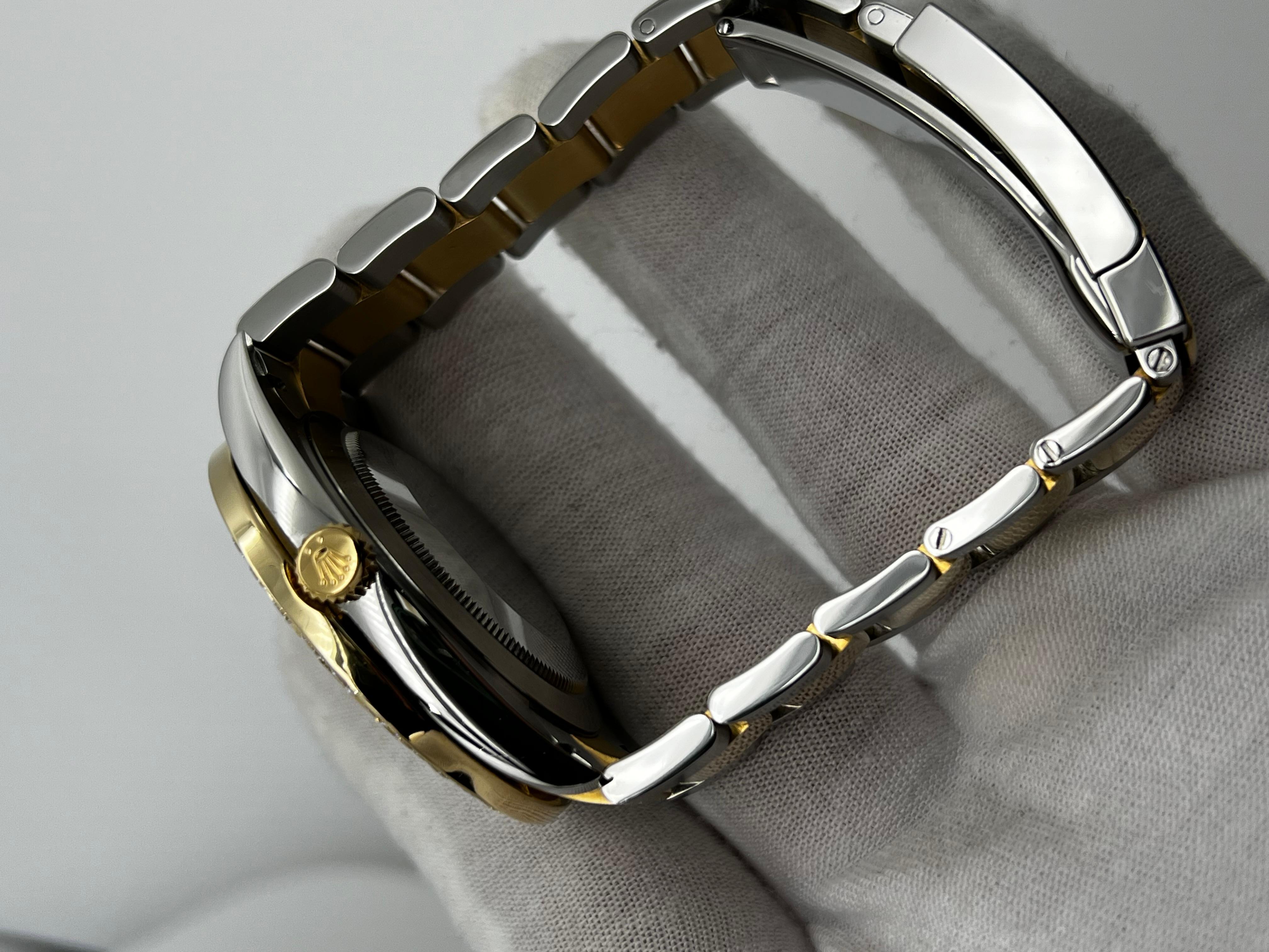 Rolex 126333 Datejust 41 Silber Zifferblatt Diamant Beze18K Gelbgold Edelstahl im Angebot 3