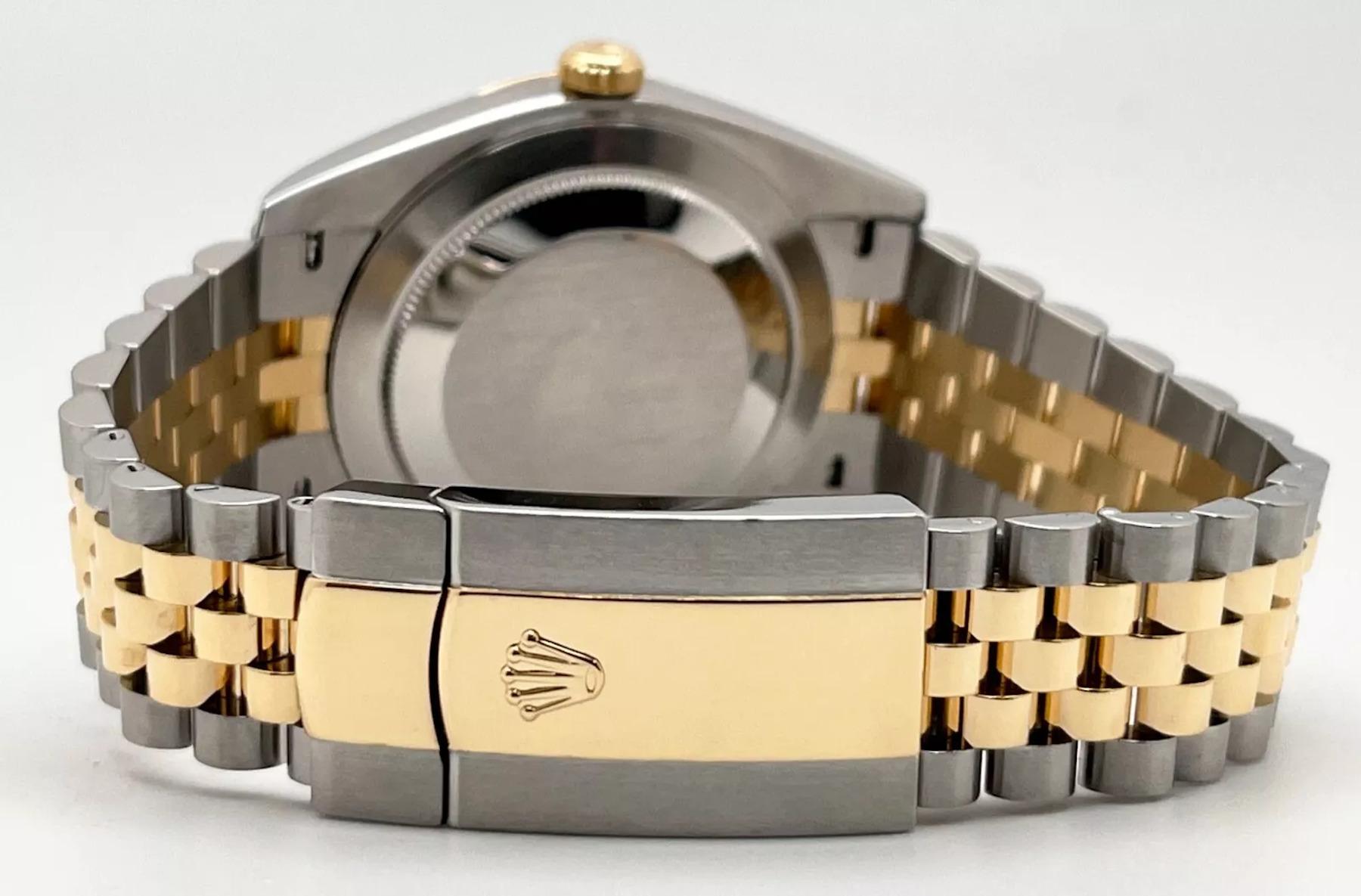 Rolex 126333 Jubilee Datejust 41 Champagne Dial 18K Yellow Gold Steel Box Paper 2