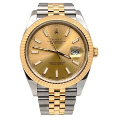 Rolex 126333 Jubilee Datejust 41 Esfera Champán Oro Amarillo 18K Caja Acero Papel
