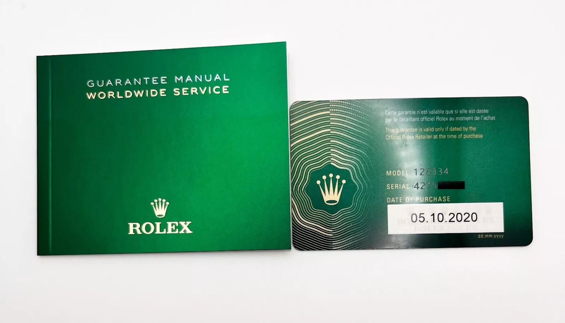 Rolex 126334 Datejust 41 MOP Diamond Dial Stainless Steel Box Paper 2020 For Sale 5