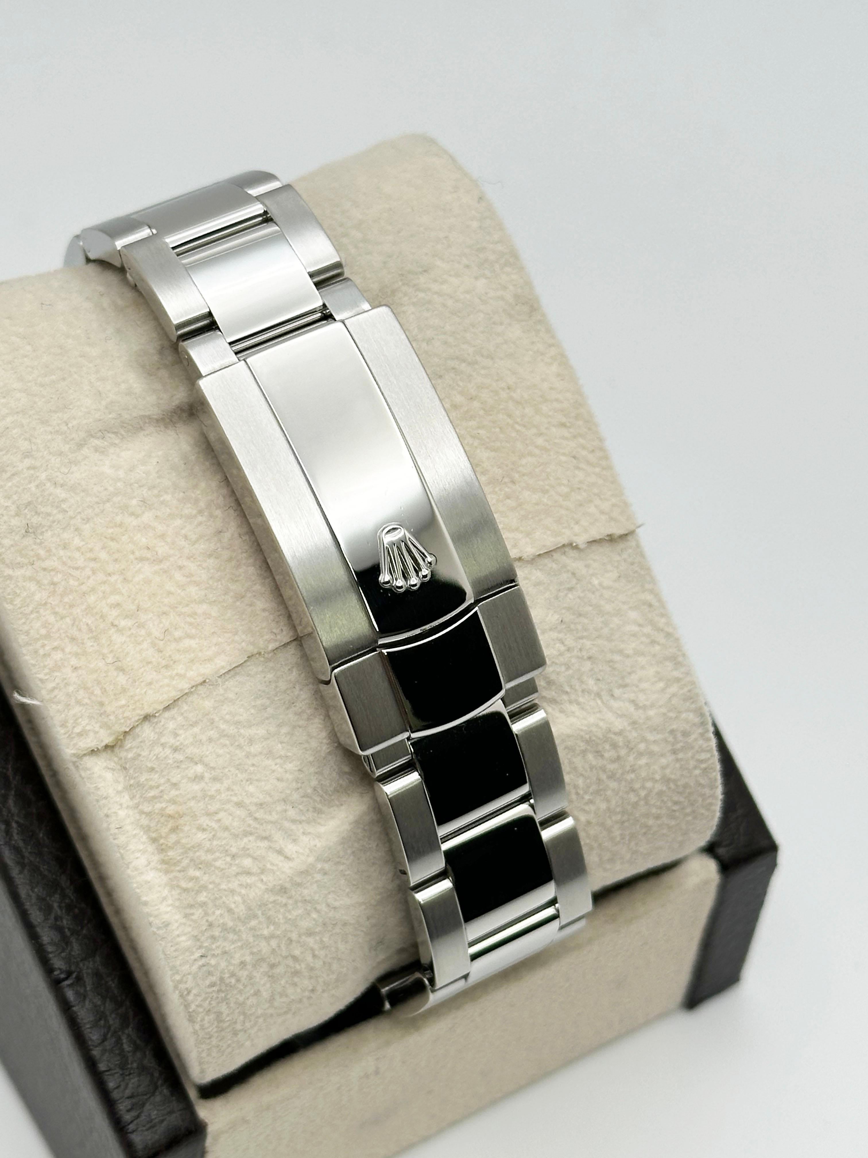 Rolex 126334 Datejust 41 Rhodium Diamond Dial Stainless Steel Box Paper For Sale 2