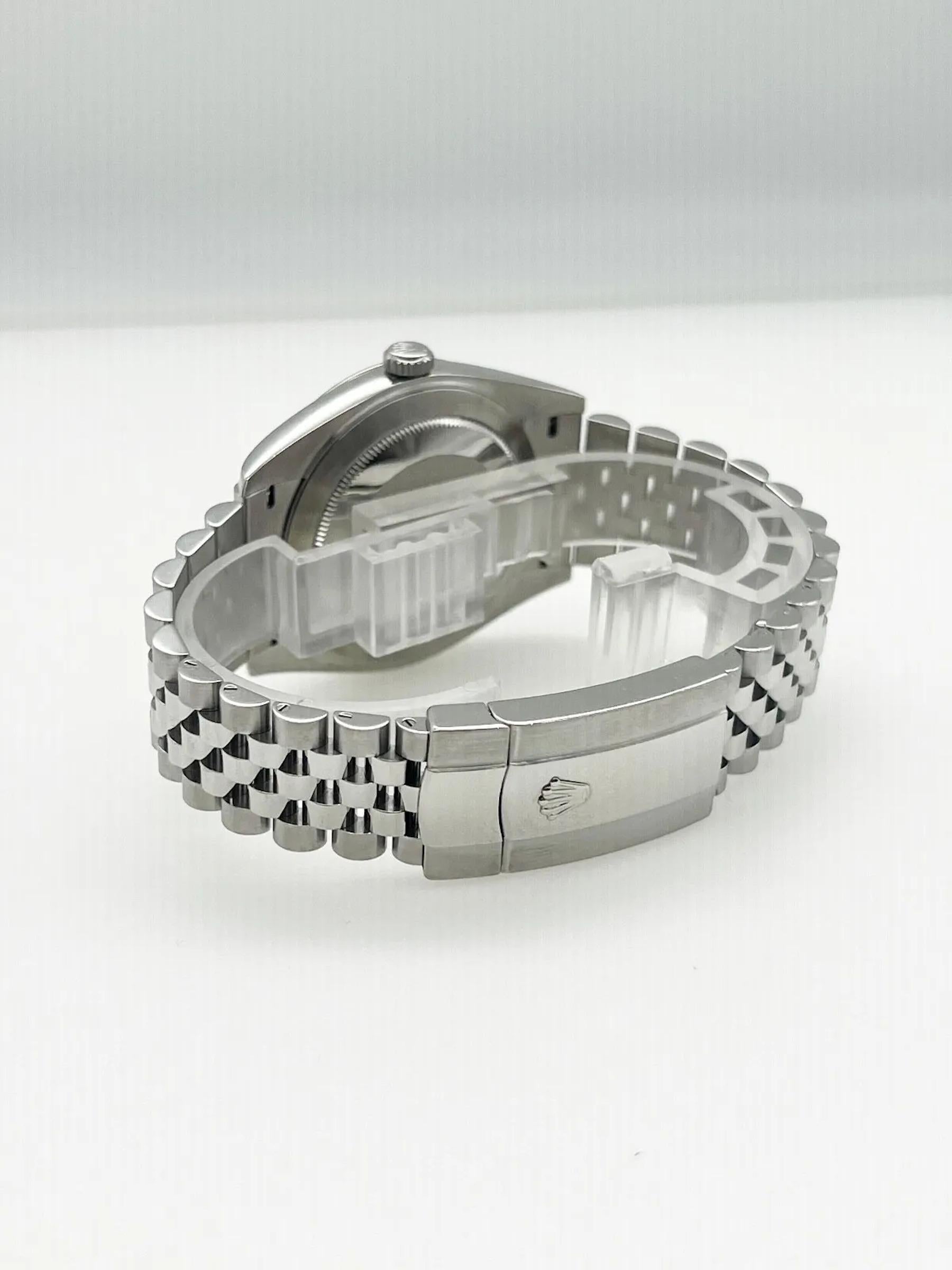 Rolex 126334 Datejust 41 Silver Dial Stainless Steel Jubilee Band Box Paper 3
