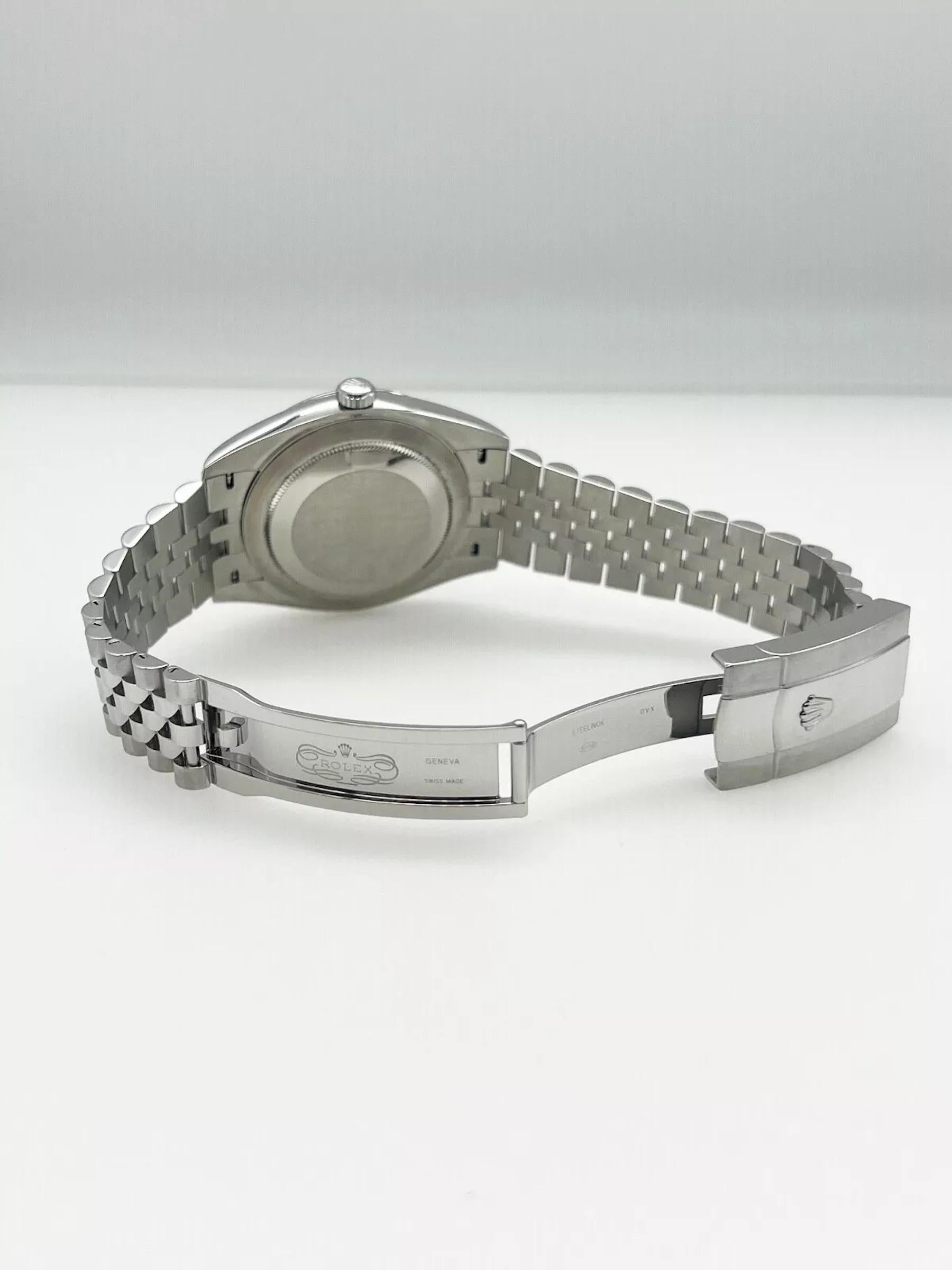 Rolex 126334 Datejust 41 Silver Dial Stainless Steel Jubilee Band Box Paper 4
