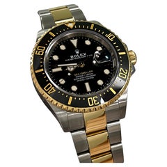 Rolex 126603 Sea Dweller Cerámica Negra Oro Amarillo 18K Caja Acero Inoxidable
