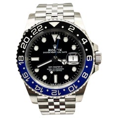 Rolex 126710BLNR GMT Master II Batgirl Nero Blu Lunetta Inossidabile Scatola di Carta