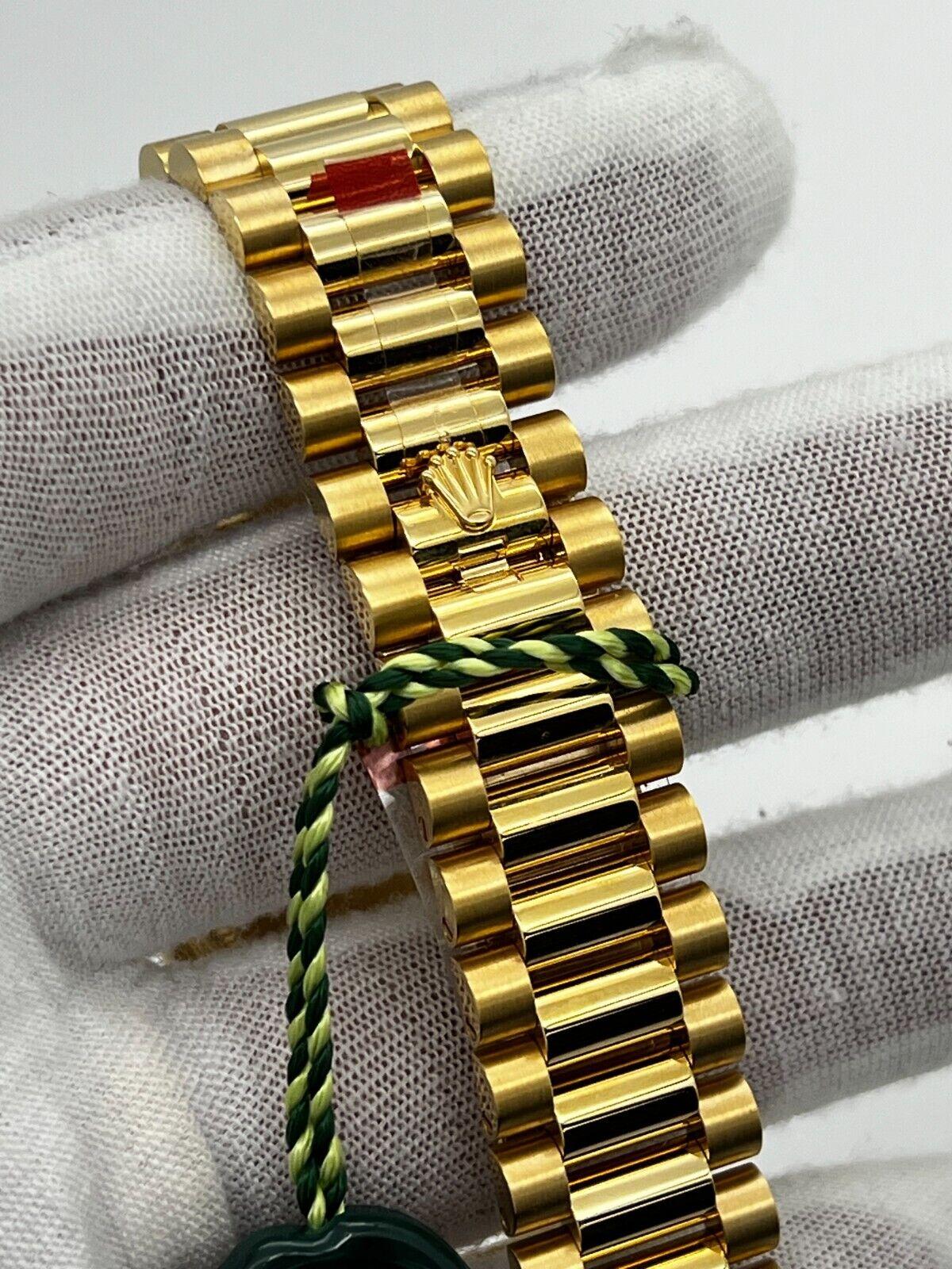 Rolex 128238 36mm Champagner-Zifferblatt 18K Gelbgold Box Papier 2022 FULL STICKERS 6