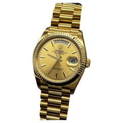 Rolex 128238 36mm Champagner-Zifferblatt 18K Gelbgold Box Papier 2022 FULL STICKERS