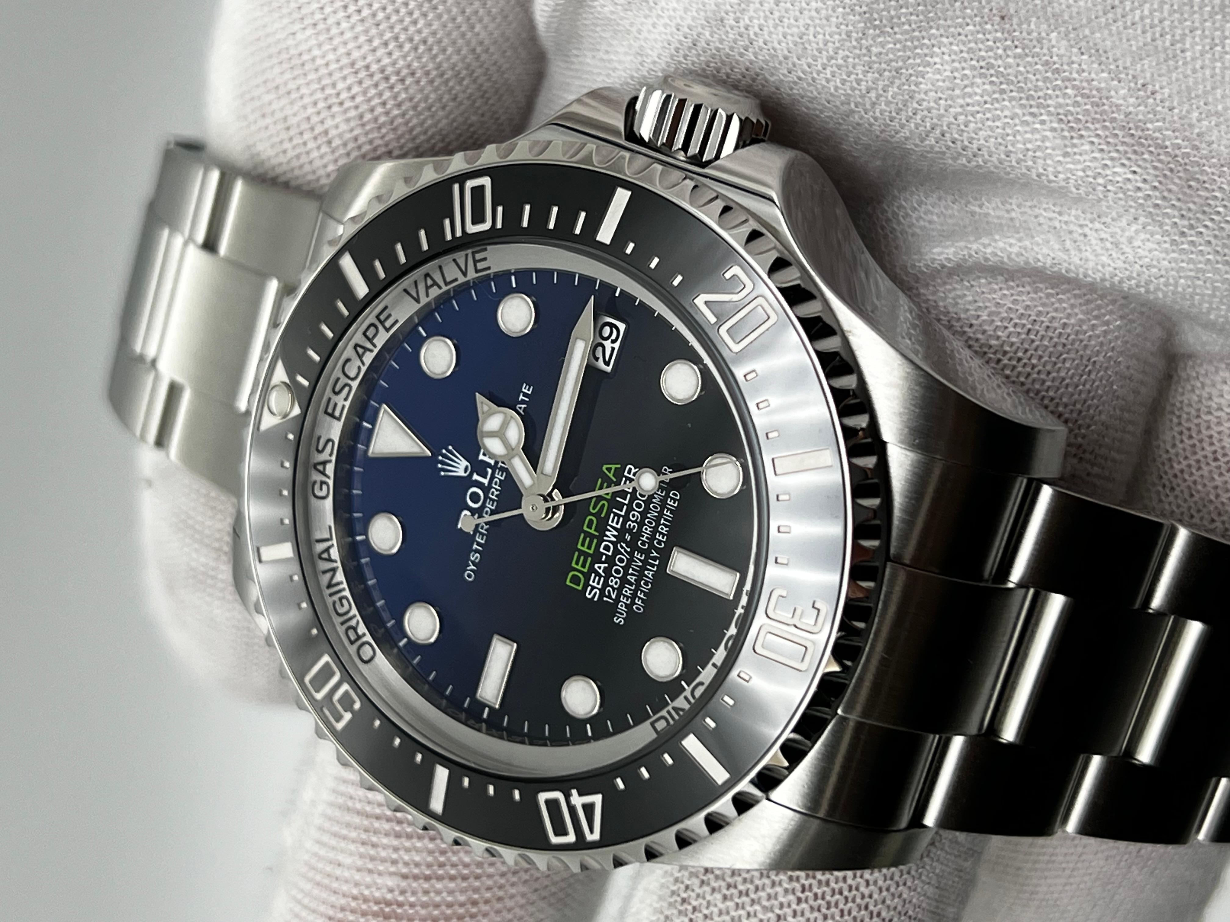 Rolex 136660 Deepsea Sea Dweller James Cameron Schwarz-Blaues Stahlkastenpapier 2023 Herren