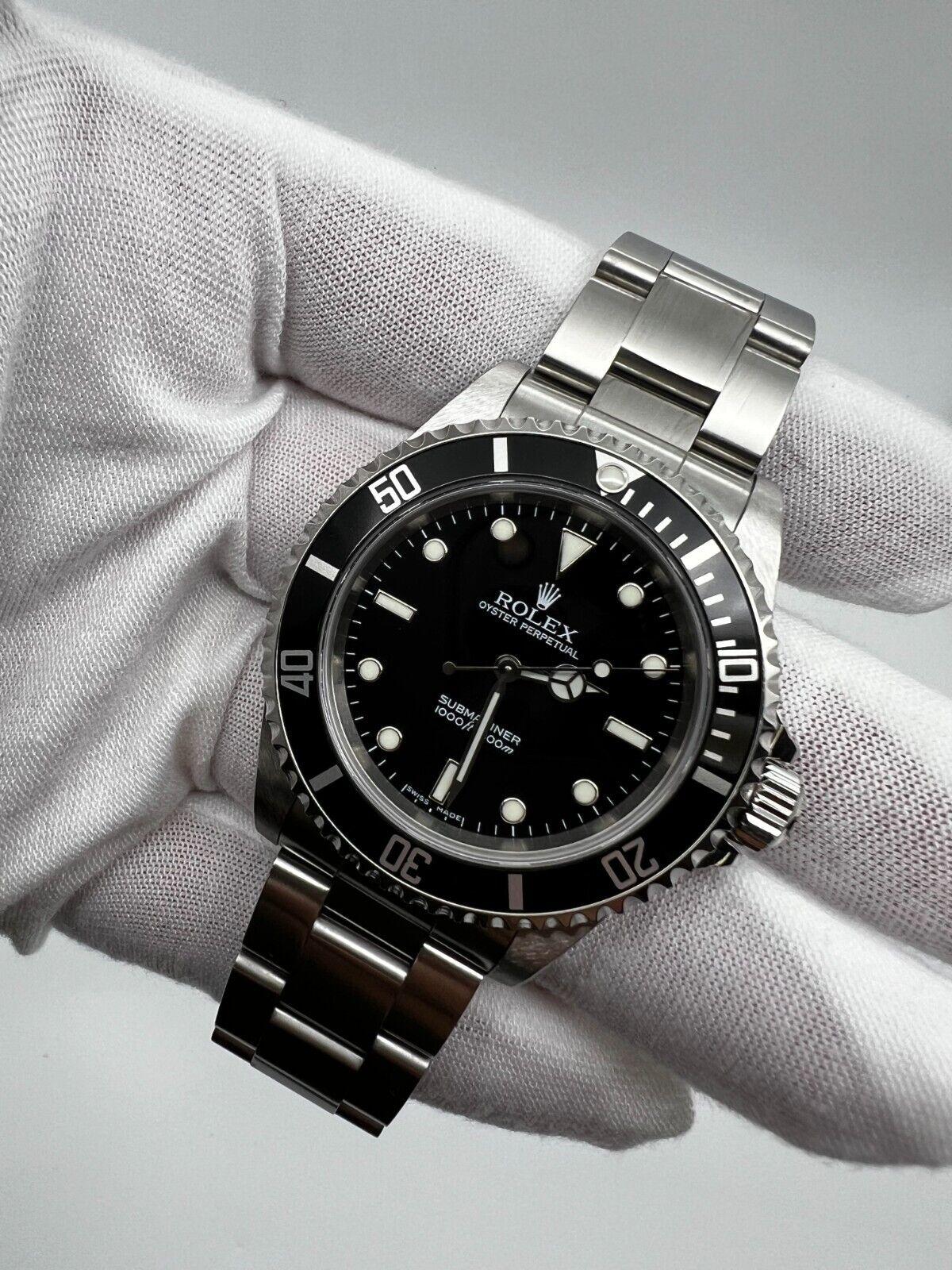 Rolex 14060 Submariner Black Dial Stainless Steel 2006 Box Paper For Sale 2