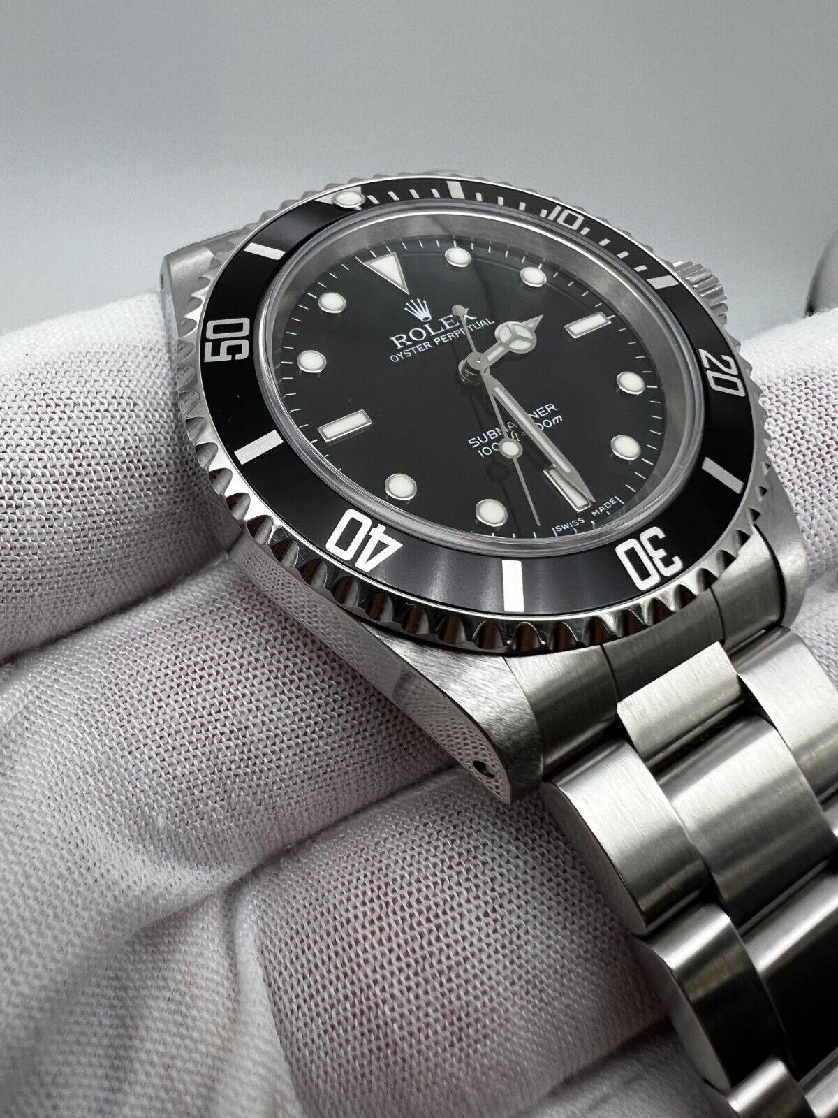 Rolex 14060 Submariner Black Dial Stainless Steel 2006 Box Paper For Sale 4