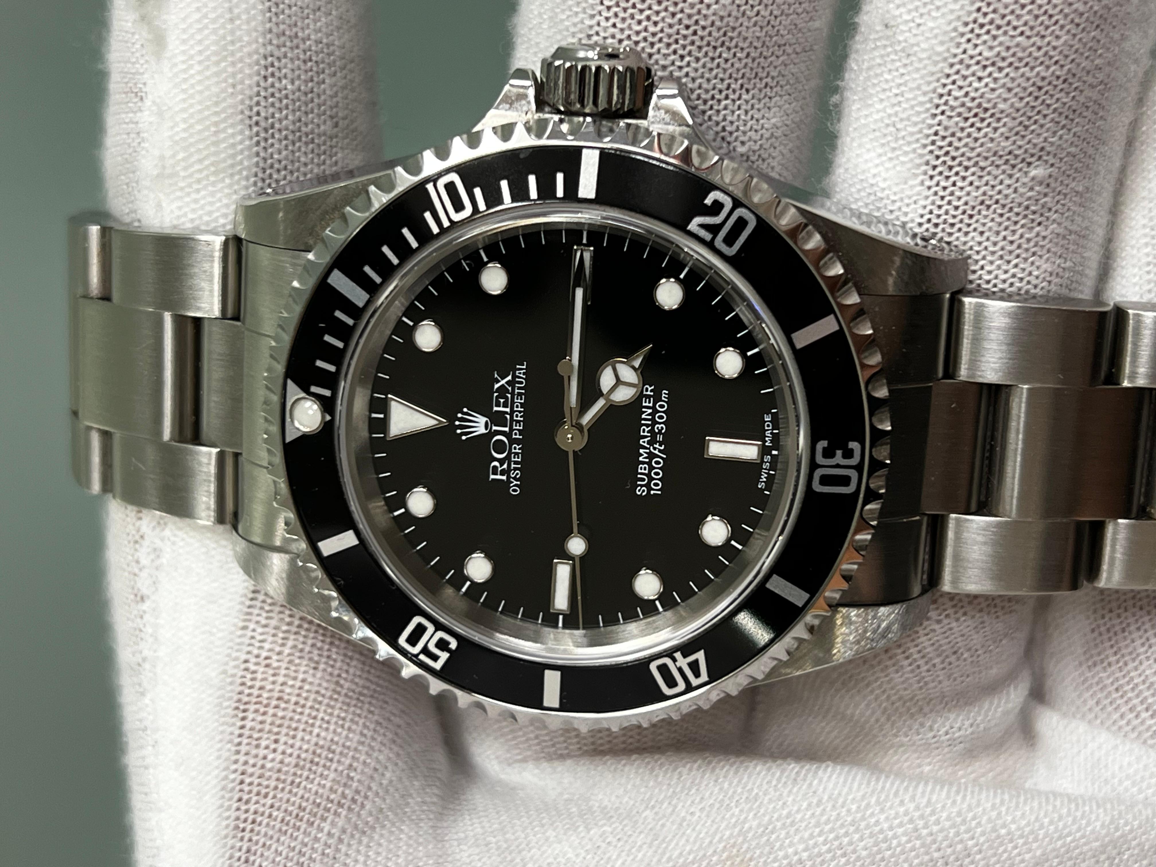 Rolex 14060 Submariner Black Dial Stainless Steel Box Paper 2002 4