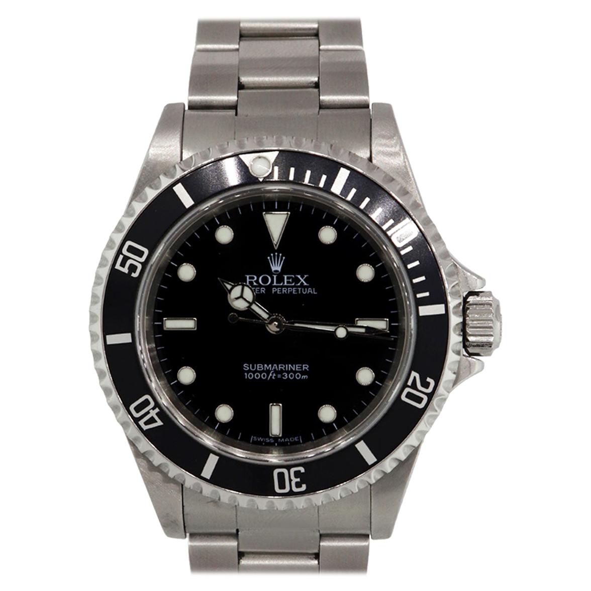 Rolex 14060 Submariner Non Date Wristwatch