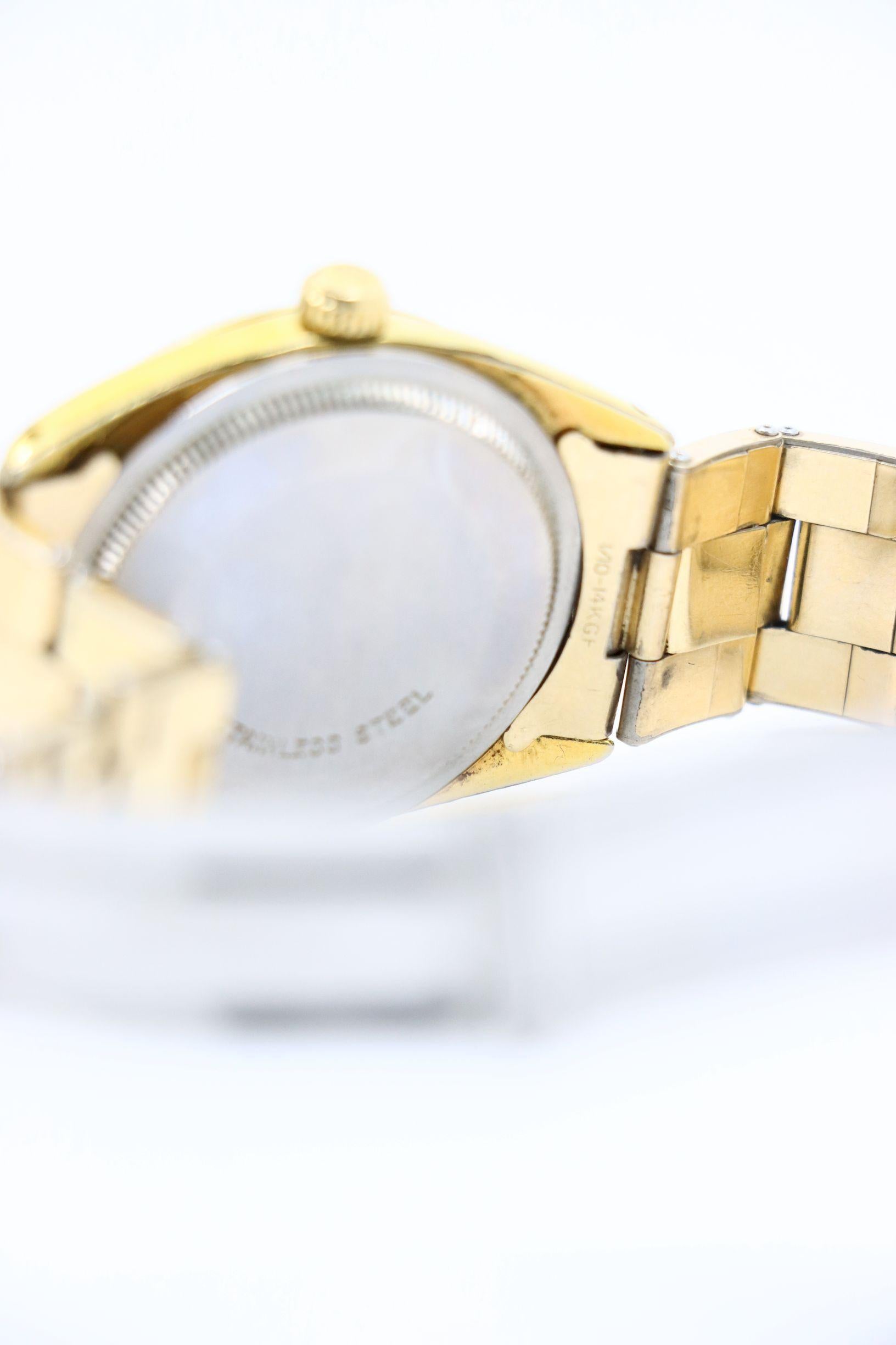 Rolex Oyster Perpetual Datejust con carica in oro 14 carati in vendita 6