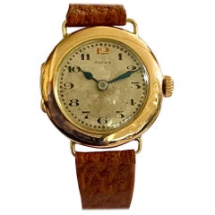 Antique Rolex, 14 Karat Gold Ladies Wristwatch, 15 Jewels Anchor Movement, Before 1930
