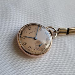 Rolex 14k Solid Rose Gold Pendant Ref 3959 1930s Rare Vintage Luxury RA651