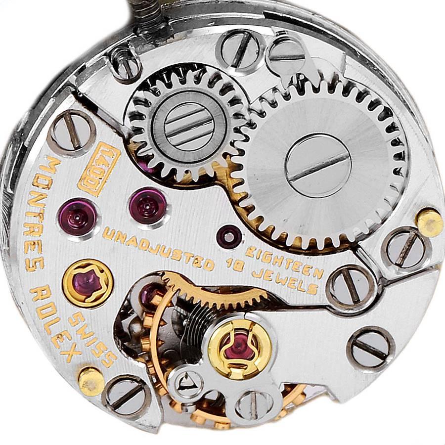 Rolex 14k Yellow Gold Diamond Bezel Vintage Cocktail Ladies Watch For Sale 2